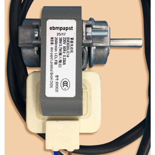 EM3020L/C14 Refrigerator Parts Display Shade Pole Fan Motor 38W