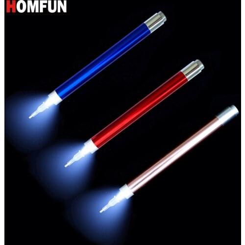 HOMFUN Lighting Point Drill Pen Square Round Diamond Painting Tool Cross Stitch Diamond Pens 5D Embroidery Accessories Gift