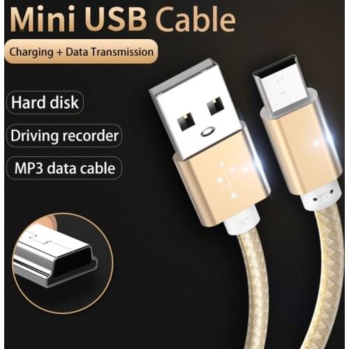 Kebiss Mini USB Cable Mini USB to USB Fast Data Charger Cable for MP3 MP4 Player Car DVR GPS Digital Camera HDD Mini USB