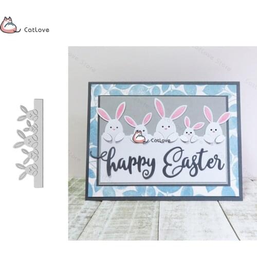 Rabbit Easter Metal Cutting Dies Stencils For DIY Scrapbooking Album Paper Card Decorative Craft Embossing Die Cuts New 2019