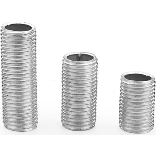 M10 pitch 1.0 Steel hollow screw Length 10 100mm Lamp lighting rod connector screw hanging ceiling light connector wire through