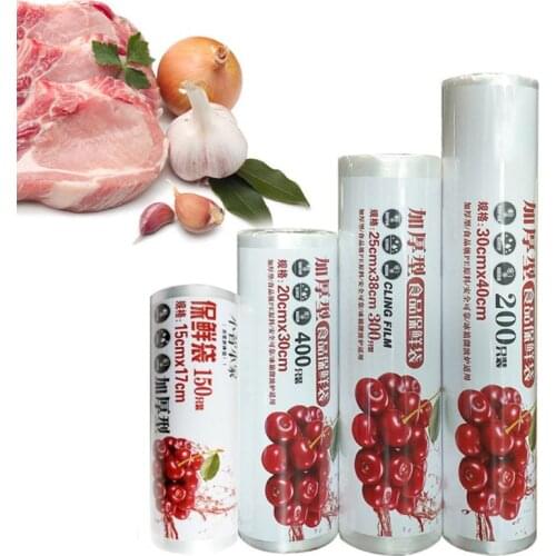 Multipurpose Plastic Storage Wrap Clear Food Produce Bag for Bread Fruits Vegetable Safe Contact Sealed Home Preservation