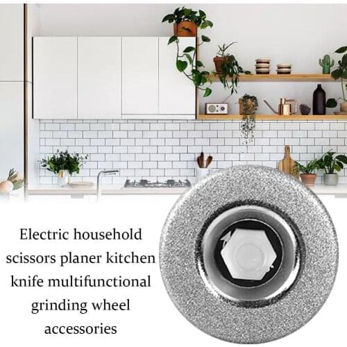 Multifunction Knife Sharpener Grinding Wheel Electric Sturdy Machine Sharpening Accessories Tools(without Kitchen Drill B5Z7