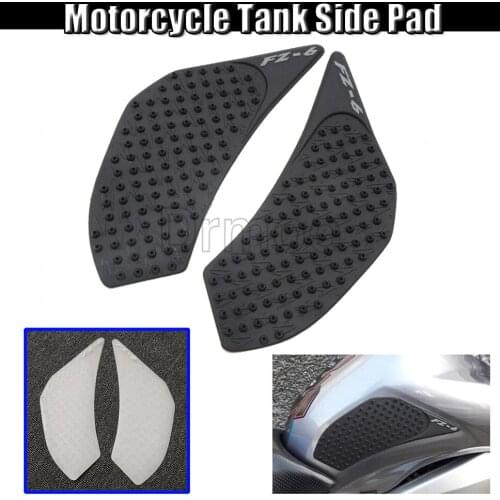 Motorcycle 1 Pair Protector Anti Slip Tank Pad Sticker Gas Knee Grip Traction Side Decal Cover For Yamaha FZ6N 2006-2010