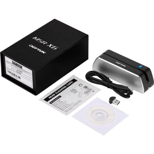 Msrx6bt USB-Powered magnetic Card Reader Writer encoder MSR X6BT HiCo 3Track compatible Windows Mac Android ISO