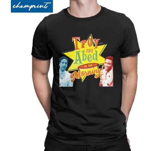 Mens Troy And Abed In The Morning T Shirt Community Tv Show Cotton Clothing Casual Round Collar Tee Shirt Gift Idea T-Shirts