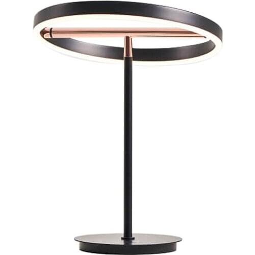 Nordic creative living room Danish table lamp light luxury designer bedroom study model room hotel ring decorative lamps