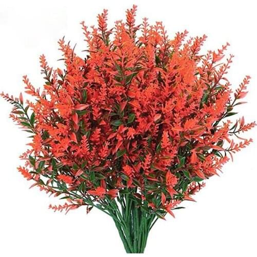 New Simulation Flower 5 Fork Plastic Lavender Artificial Flower Home Wedding Interior Decoration Photography Props