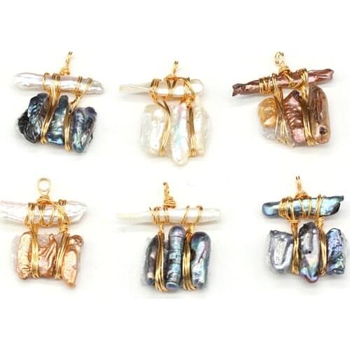 New Style Pendant Natural Freshwater Pearl Irregular Winding For Jewelry Making DIY Necklace Bracelet Accessory