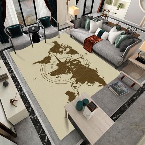 Silstar Tex Nautical Map Style Carpets For Living Room Bedroom Floor Kitchen Mat Fashion Design Young Adults
