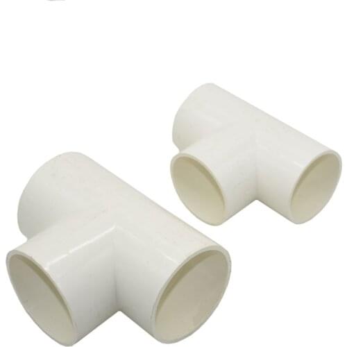 DN50 DN65 PVC Pipe Connectors tee water splitter G2 G2.5 Water supply pipe Hot Melt tee fittings 63mm 75mm 1pcs