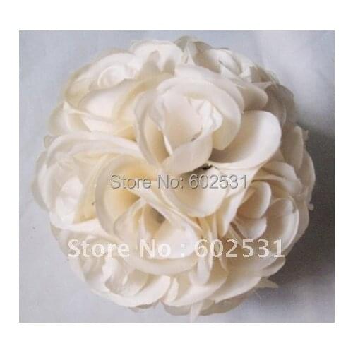 SPR 15cm beige wedding silk kissing ball,wedding flower,bride flower,party decorations,celebration decoration