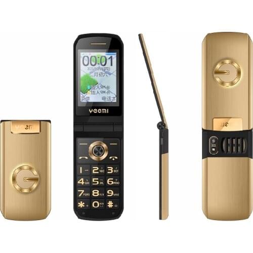 TKEXUN G9000 Slim Clamshell Mobile Phone For Old Senior People Flip Russian Key Dual Sim Metal Torch Extra Light