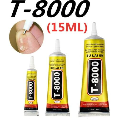 T-8000 15ML MultiPurpose Industrial Adhesive Jewerly Craft Rhinestone And Nail Gel T8000 Diy Phone Frame Fix Screen Glass Glue