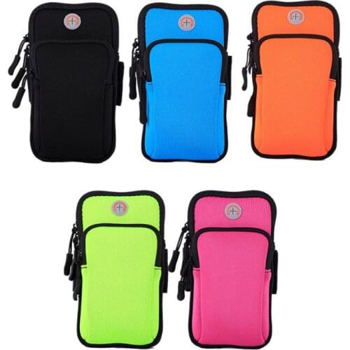 Universal 6'' Waterproof Sport Armband Bag Running Jogging Gym Arm Band Outdoor Sports Arm Pouch Phone Bag Case Cover Holder