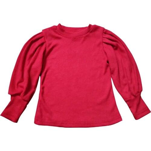 YourSeason 2021 Spring Autumn Baby Girls Elegant Puff Sleeve Bottoming Shirt Kids Cute Style Children Princess Tops Clothing