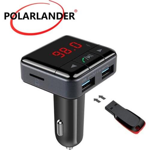 LCD screen Car MP3 PlayerBluetooth FM transmitter audio modulator FM Car Handsfree