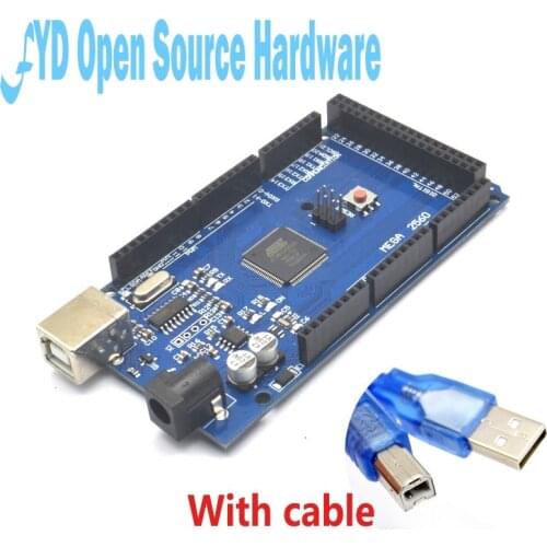 Mega 2560 R3 Mega2560 REV3 ATmega2560-16AU Board USB Cable shell compatible for