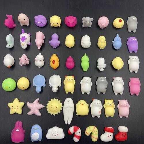 20pcs Mochi Squishy Toys Squishies Fidget Toys Gifts for Party Favors for Kids, Mini Supper Cute Animals Stress Relief Toy
