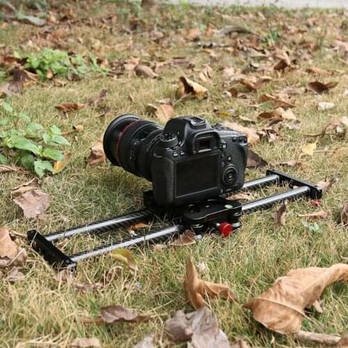 40CM Adjustable Carbon Fiber DSLR Camera Slider Shooting Stabilizer Rail for Video Photography Dolly Track Slider