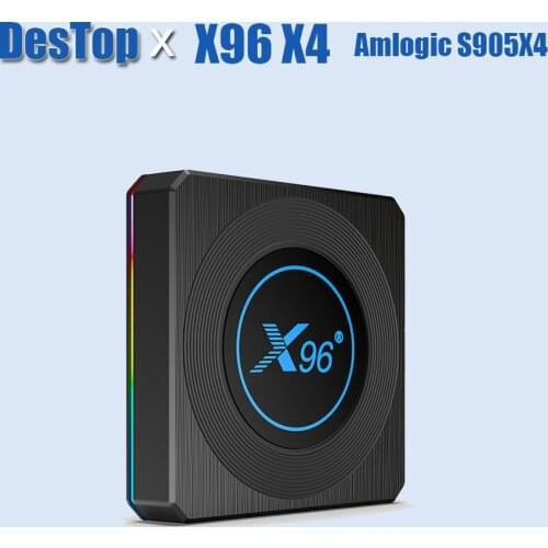 5PCS Presale X96 X4 Amlogic S905X4 Smart RGB Light TV Box Android 11 4G 64G Wifi Youtube AV1 Media Player TVBOX 8K Set