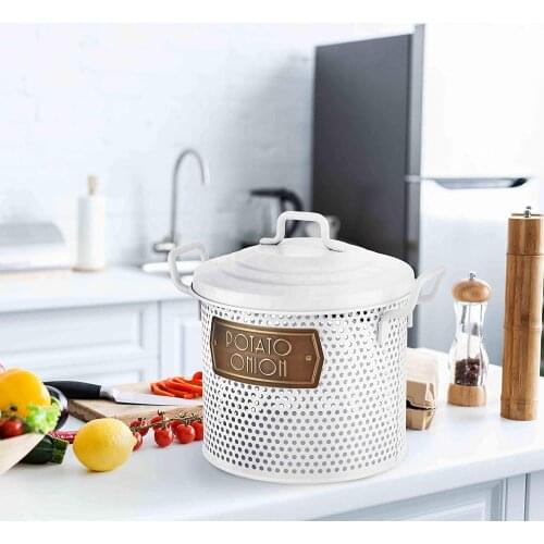 The Mia Glv0658 Potato Onion Storage Container White