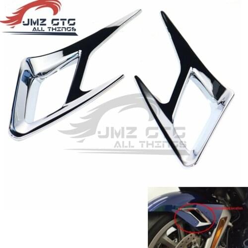 Motorcycle Side Panel Vent Trims for HONDA Goldwing GL1800 2018-2020 Decoration Parts Accessories Chrom