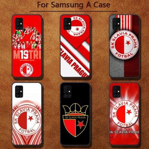 Sk Slavia Praha Czech Republic Phone Case for Samsung A91 01 10S 11 20 21 31 40 50 70 71 80 A2 CORE A10