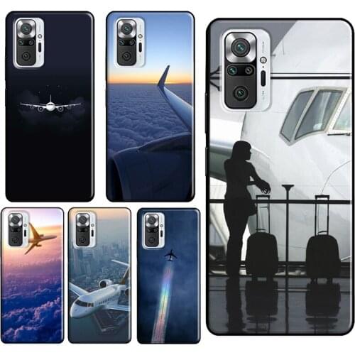 Airplane Aircraft Plane Phone Case For Xiaomi Redmi Note 10 Pro Note 9 Pro Note 8 Pro 8T 9S 7A 8A 9A 9C 9T Cover