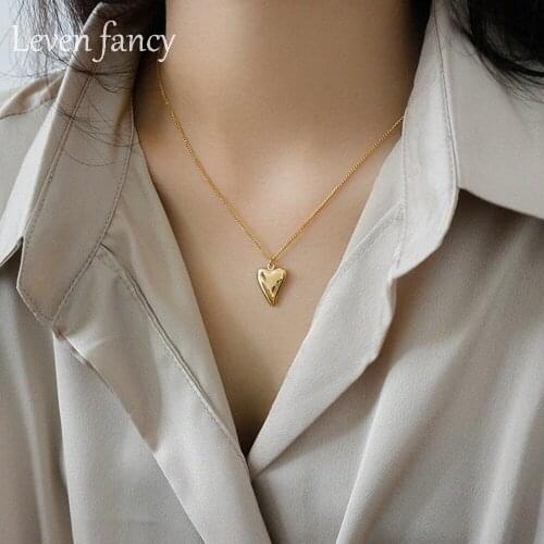 Designer 925 Sterling Silver Classic Jewelry Puffed Heart Pendant Necklace Valentines Day Gift for Her Best Friend Necklace