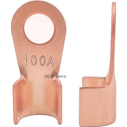 OT-100A 8mm Dia Copper Circular Splice Terminal L6 Wire Naked Connector For 10-25Wire Free Shipping