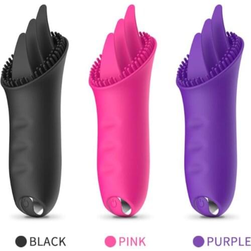 G Spot 10 Speed New Tongue Vibrate Toy Simulator Rechargeable Clitorial Sucking Toys