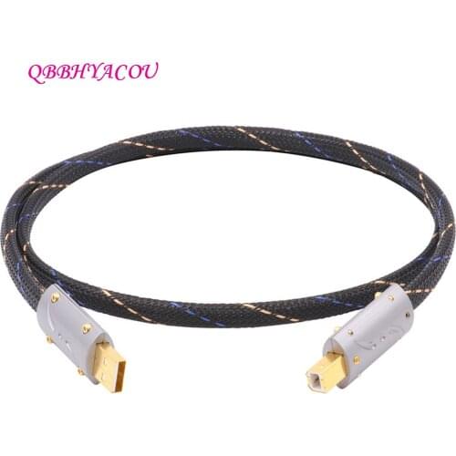 HIFI 99.999% 5N Pure Silver Cable 8TC USB Cable Digital From Computer USB Interface to DAC Decoder Wire Line