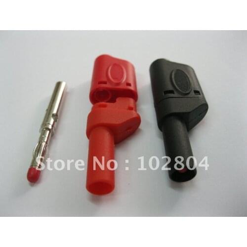 4mm Full Seal Insulated Stackable Safety protection Banana Plug 2 colors 54mm RH-2074 20 Pcs Per Lot Brand New HOT Sale