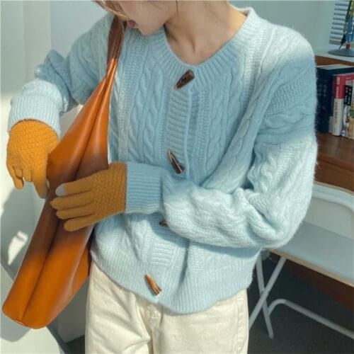 Oversized Cardigan Womens Sweater Fashion Womens Cardigan Loose Knit Sweater Coat Twist Sweaters