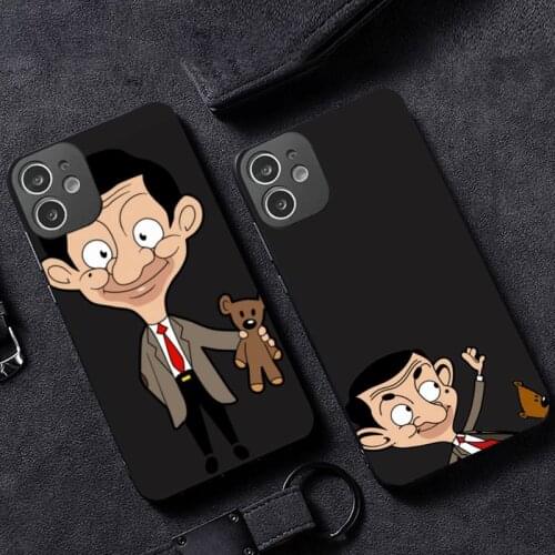 Mr.Bean cute funny cartoon Phone Case for iPhone 12 11 mini pro XS MAX XR 8 7 6 6S Plus X 5S SE 2020