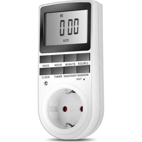 New Digital Electronic Power Timer in Switch Socket Digital LCD Power Energy-saving Programmable Smart Time Switch