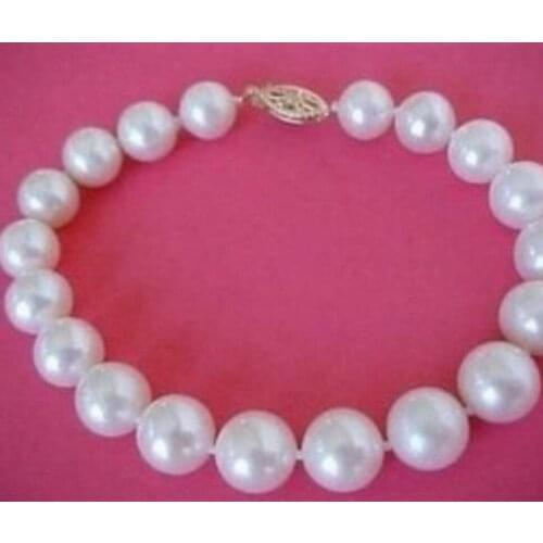 New hot 9-10MM AAA TAHITIAN White PEARL BRACELET 7.5"