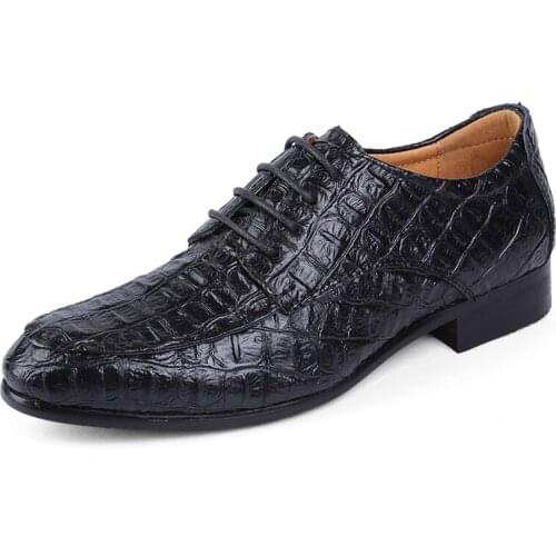 Autumn Winter Mens Dress Shoes Genuine Leather shoes men Wedding Formal Oxfords Business Office Shoes for Men winter shoes