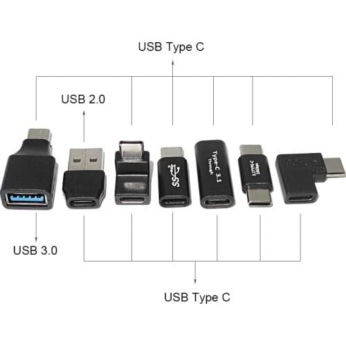 USB Type C to USB Adapter OTG USB C Male to Female Type C to USB 3.0 Female Adapter Charge Converter Data Connector