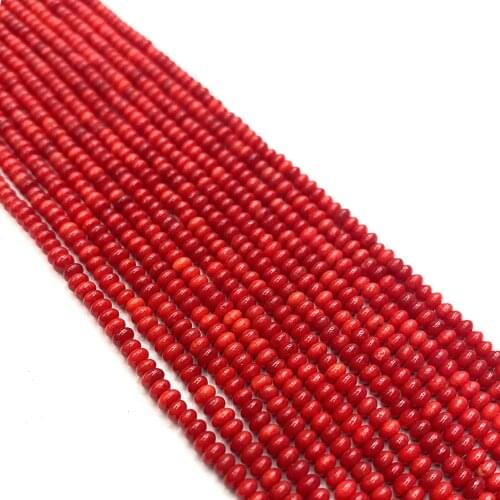 Oblate Coral Bead Pendant Stacked Beads Necklace Bracelet Earrings Jewelry Pendant Accessories Wholesale Bulk Gorgeous Handmade