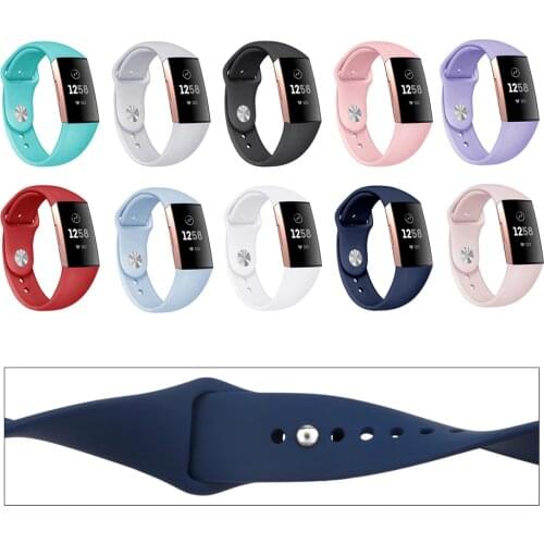 Silicone Watchband Strap For Fitbit Charge 4 Charge4 smartwatch Breathable Bracelet Wristband For Fitbit Charge 3 SE Straps New