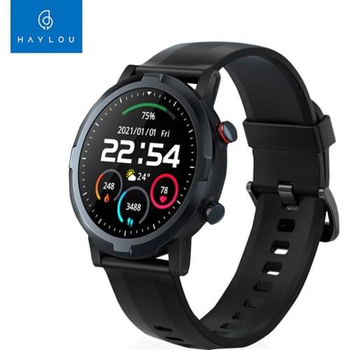 Haylou RT Smart Watch (LS05S) Sports Bracelet 1.28-Inch Color Screen BT5.0 Fitness Tracker Sleep/Heart Rate/Blood Oxygen Monitor