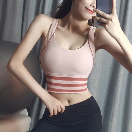 Sports Vest Fitness Shockproof Running Bra Vest Yoga Bra Women Workout Bra Running Fast Quick Dry Adjustable Vest