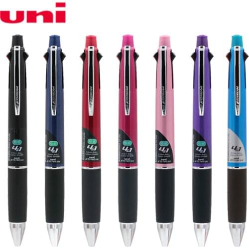 UNI Multi-function Pen 4 Color Ballpoint Pen + Automatic Pencil 1pcs MSXE5-1000-05 Office Student Examination Special Stationery