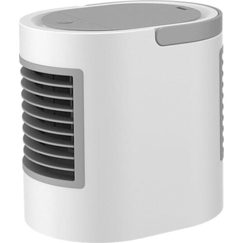 WT-F11 Mini Desktop Fan Portable Fan Oval Shape Cooling Spray Fan Night Light For Office Dormitory Bedroom