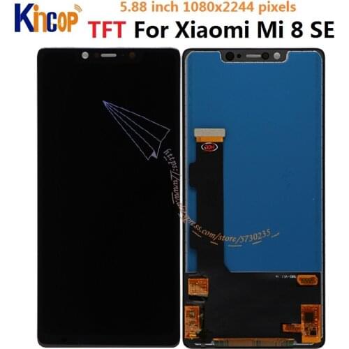 5.88" TFT LCD For Xiaomi Mi8 SE Mi 8 SE MI8SE Screen LCD Display Touch Screen Digitizer Display For Mi8 SE LCD Replacement