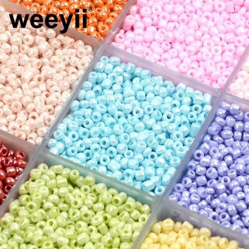 2mm Cream Color Czech Glass Beads for Jewelry Making DIY Beads Round Hole Beads For Kids Handmade Jewelry Making