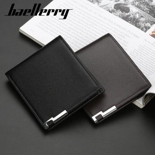 2021 new spot mens short iron side wallet Korean version of ultra-thin youth mens wallet trend horizontal card holder