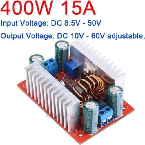 400W 15A DC-DC 12V 24V 36V boost power supply module LED drive battery charging